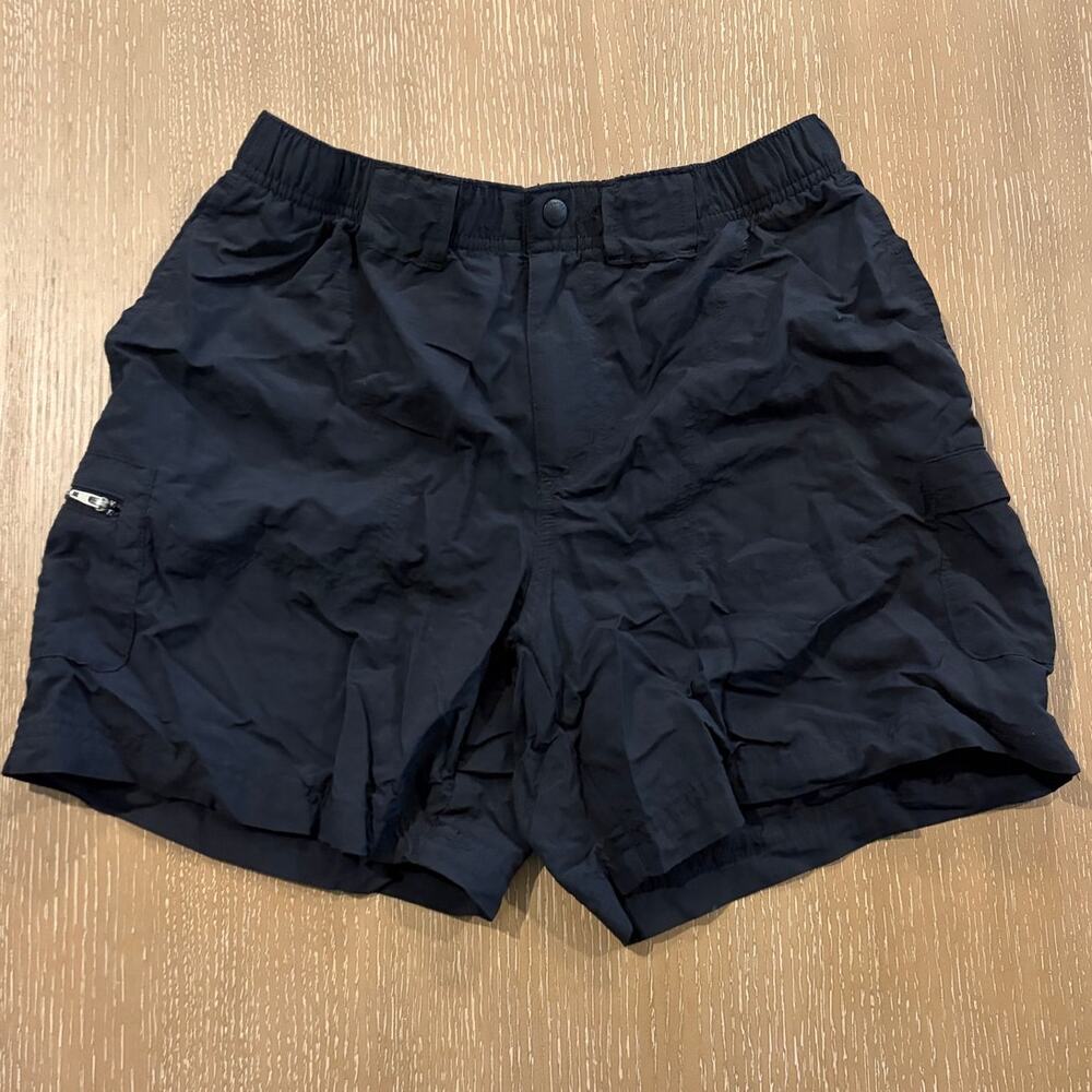 Columbia Sandy River Cargo Short Black Women Small Hiking Fishing Trail Gorpcore